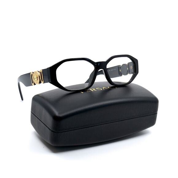 NEW VERSACE VE3320U GB1 BLACK AUTHENTIC EYEGLASSES FRAME - Picture 5 of 16